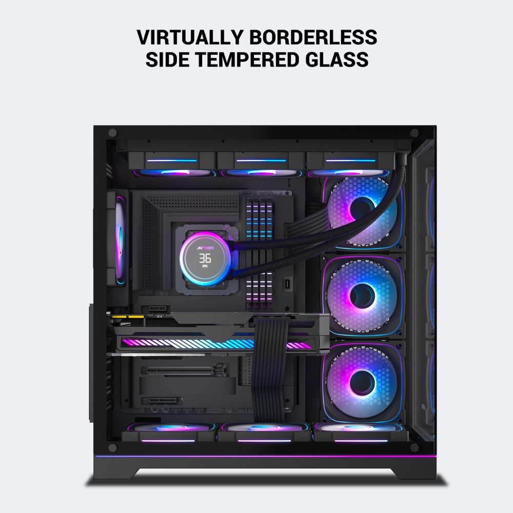 Ant Esports Gaming Cabinet Crystal x7 Pro Max view 3